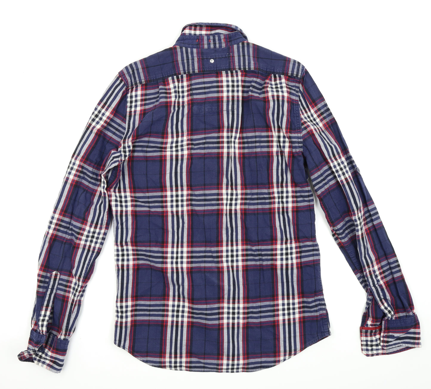 Superdry Mens Blue Check   Button-Up Size L