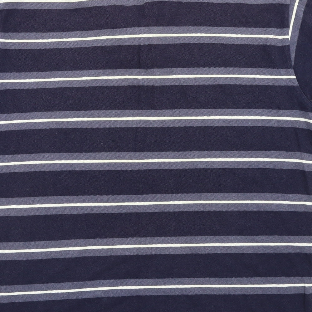 Hi-Tec Mens Blue Striped   Polo Size M
