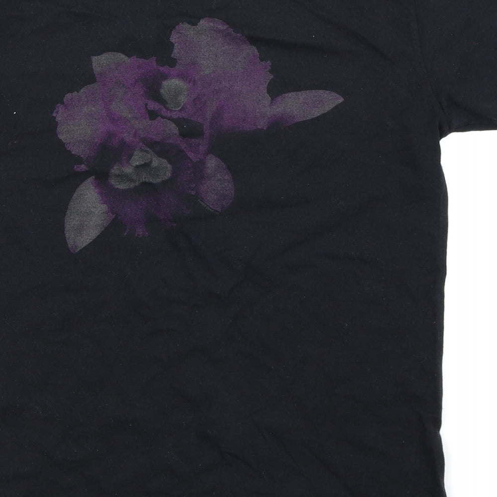 fruit the loom Mens Black    T-Shirt Size S
