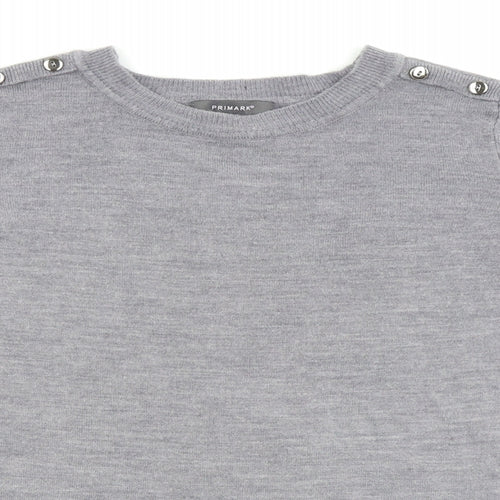 Primark Womens Grey   Pullover Jumper Size 10