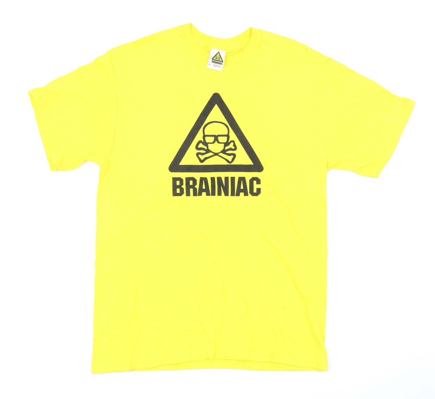 braniac Mens Yellow    T-Shirt Size M