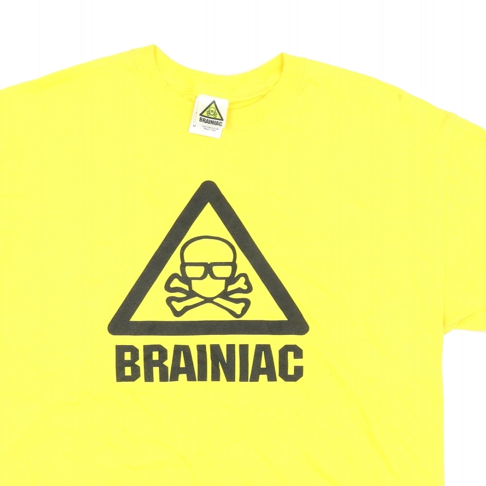 braniac Mens Yellow    T-Shirt Size M