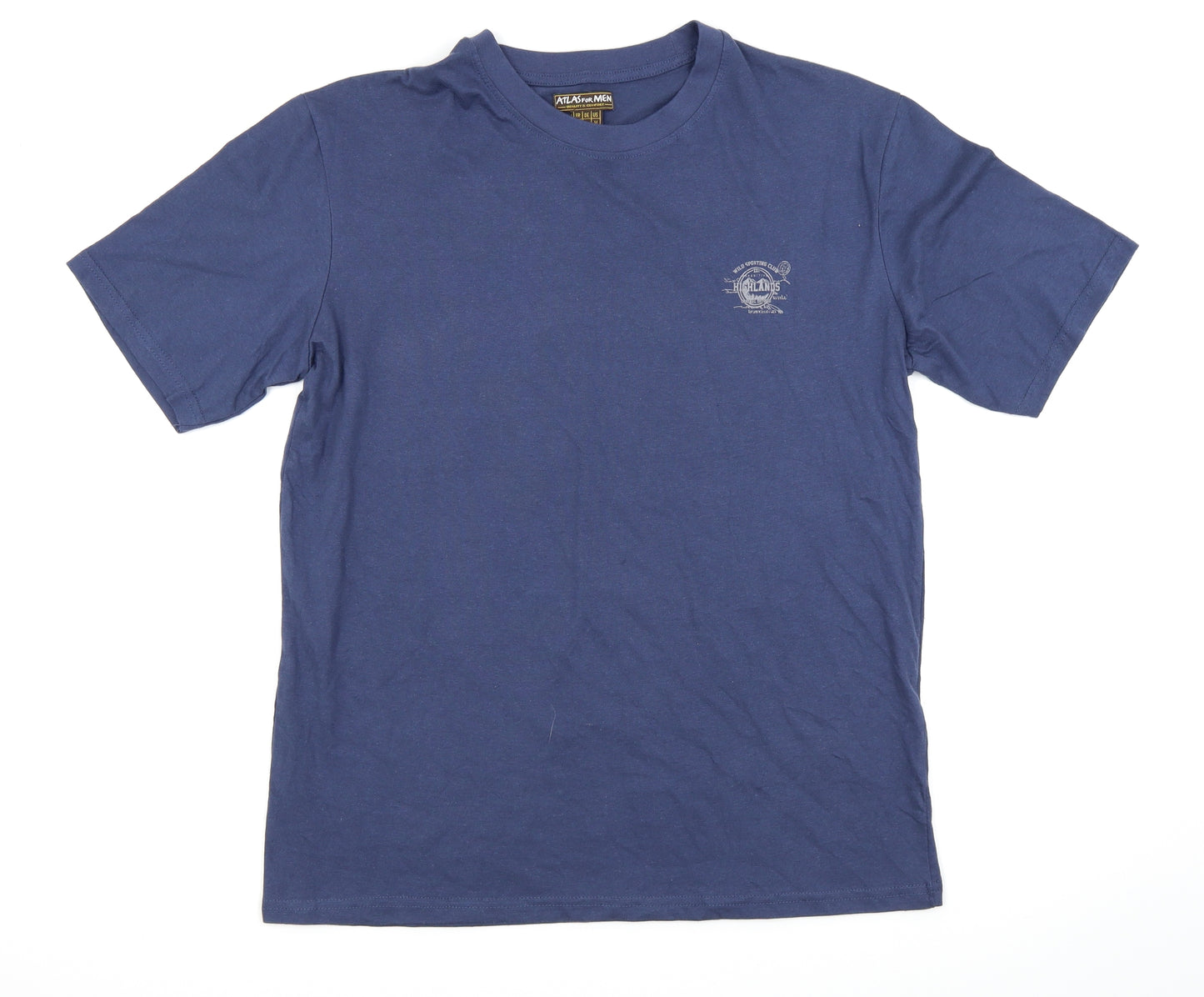 Atlas for Men Mens Blue    T-Shirt Size M