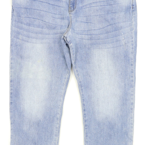 Asda George Womens Blue   Straight Jeans Size 20 L23 in