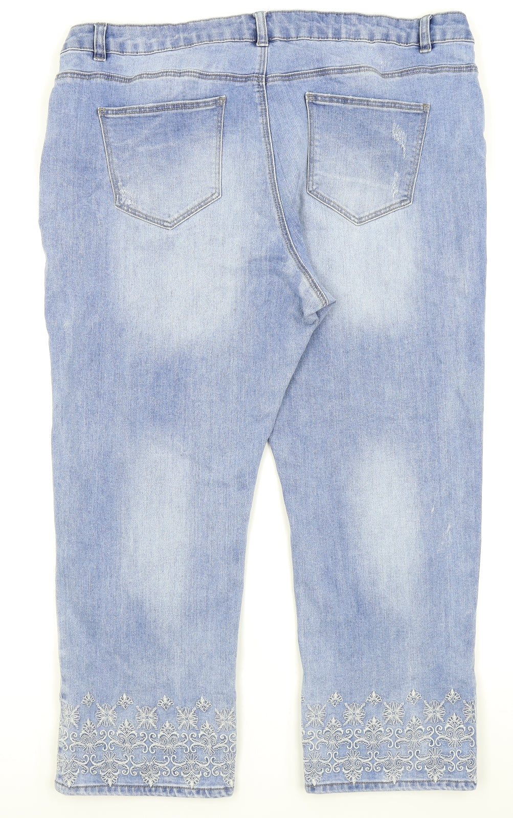 Asda George Womens Blue   Straight Jeans Size 20 L23 in