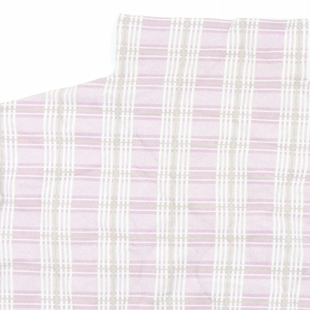 Alice Collins Womens Pink Check  Pullover Jumper Size 16