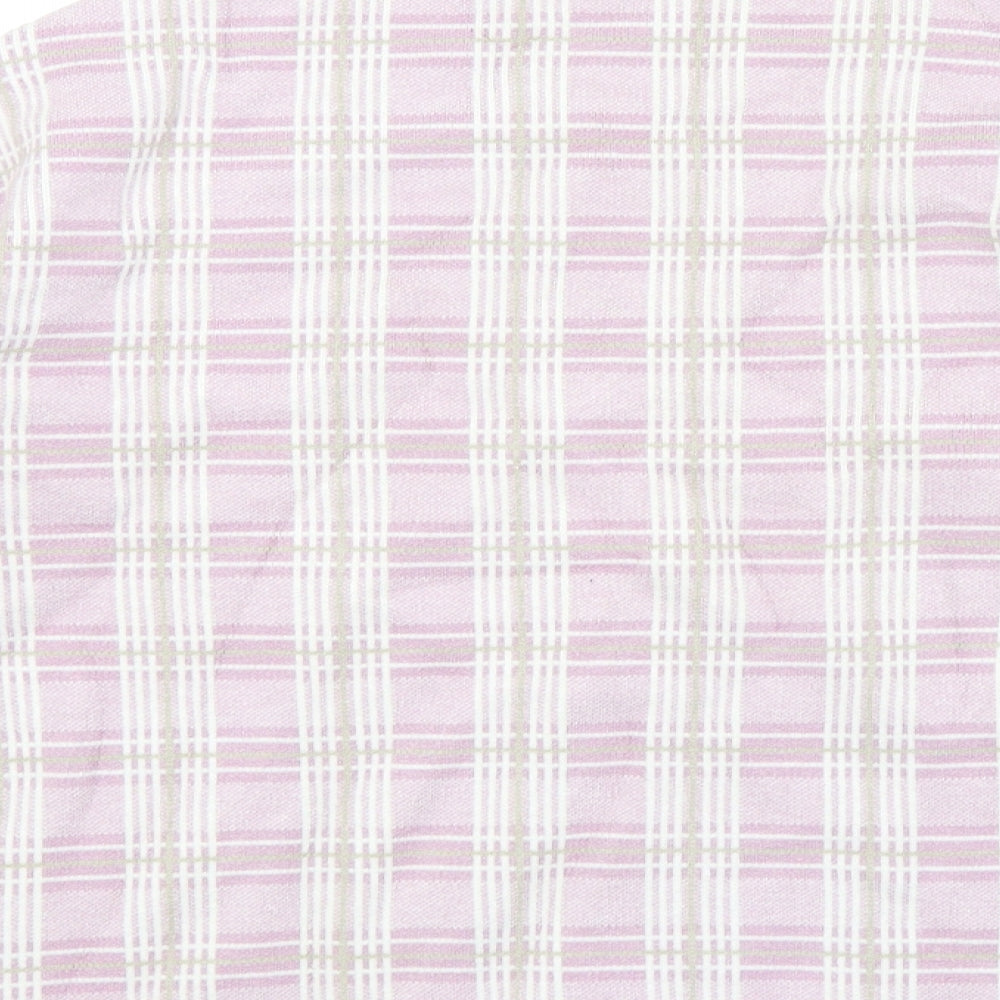 Alice Collins Womens Pink Check  Pullover Jumper Size 16