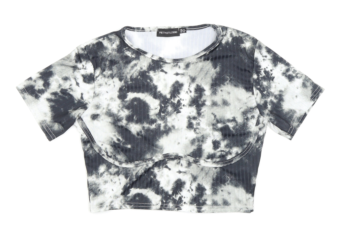 PLT Womens Black   Cropped T-Shirt Size 14