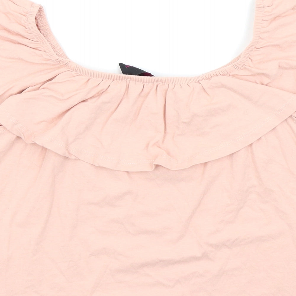 miss rebellion Womens Pink   Basic T-Shirt Size L