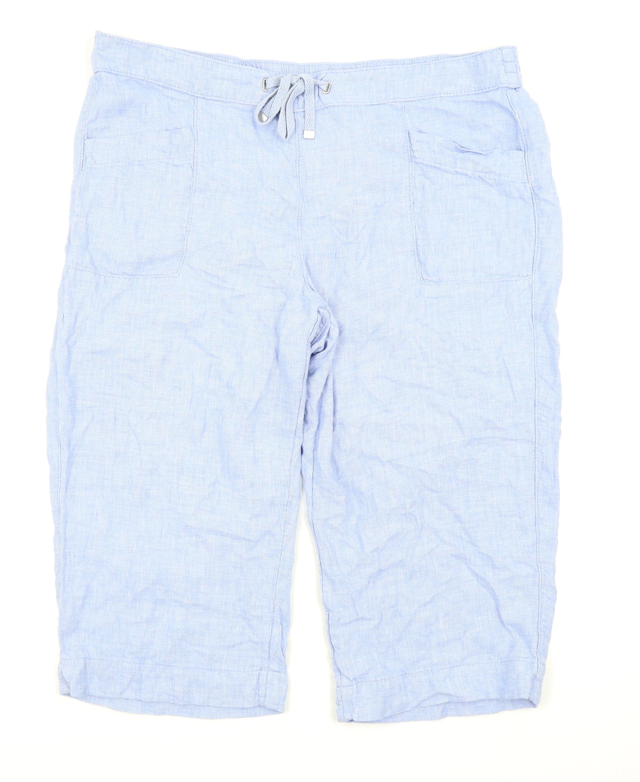 Asda George Womens Blue   Capri Trousers Size 18