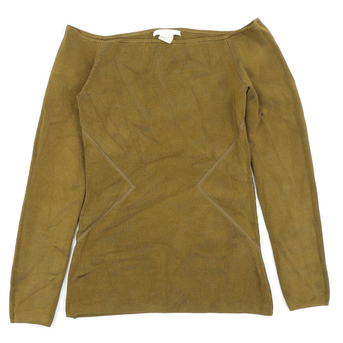 H&M Womens Gold   Basic T-Shirt Size 6