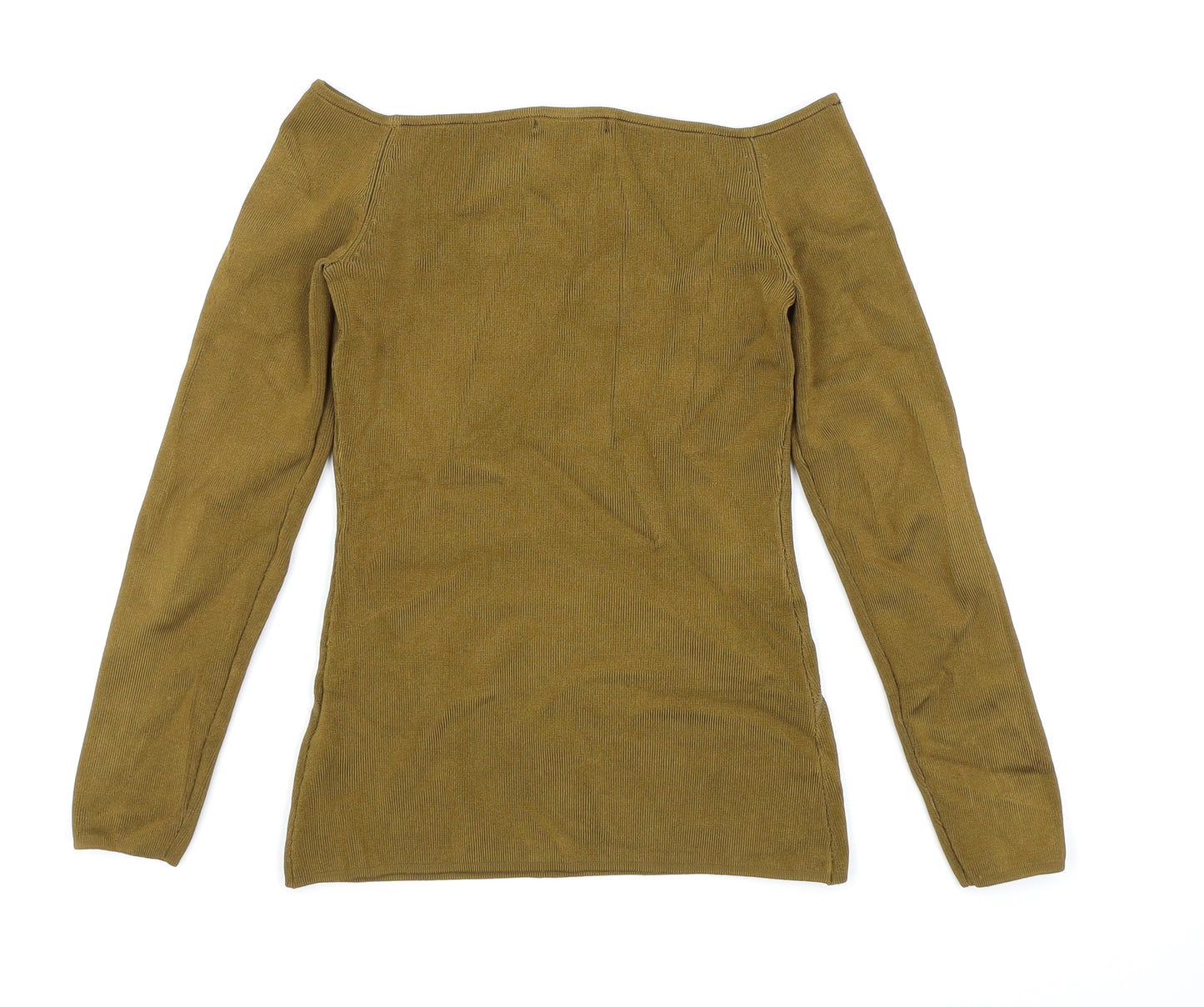 H&M Womens Gold   Basic T-Shirt Size 6