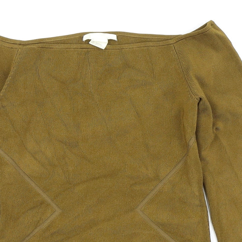 H&M Womens Gold   Basic T-Shirt Size 6