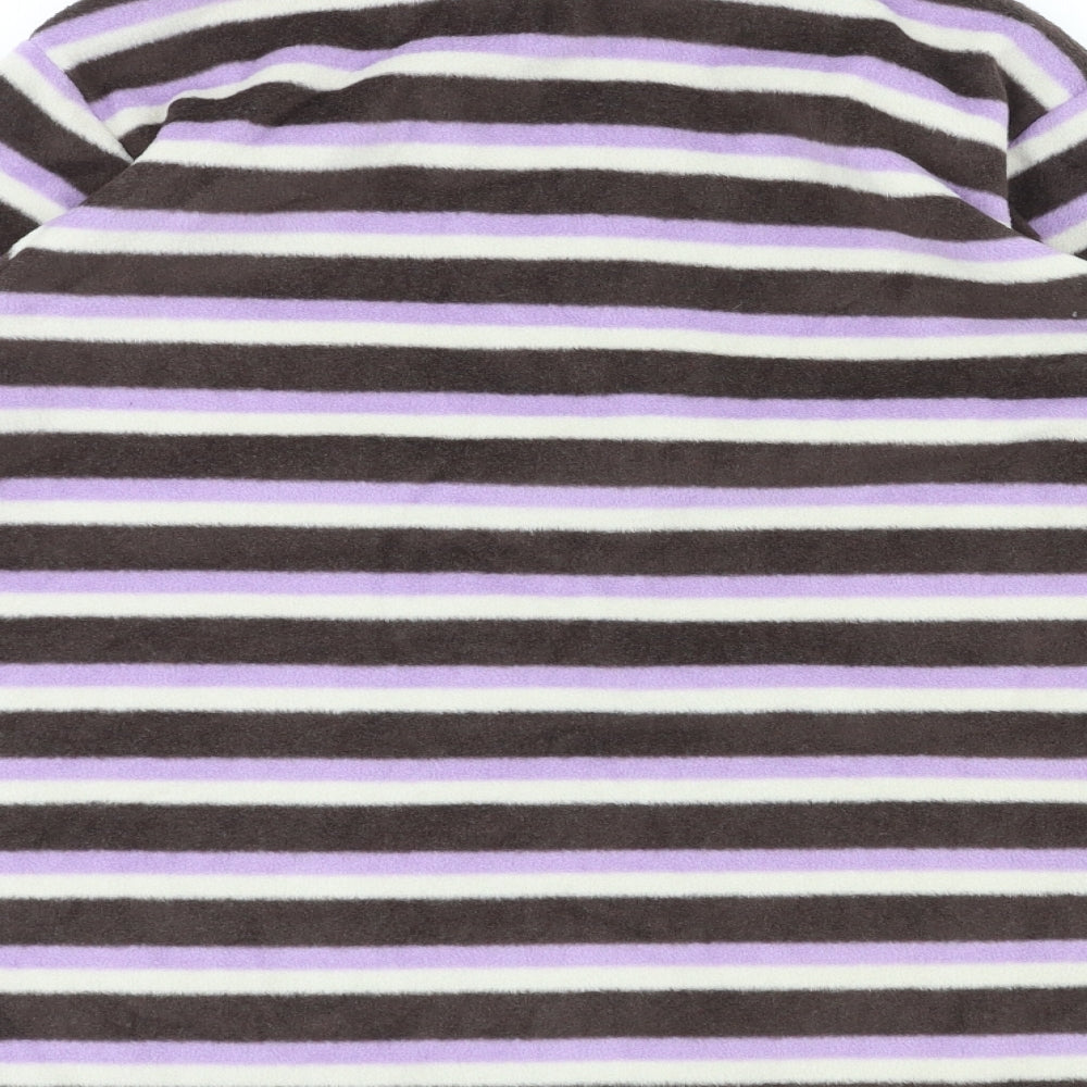 graghoppers Womens Pink Striped  Full Zip Jumper Size 10