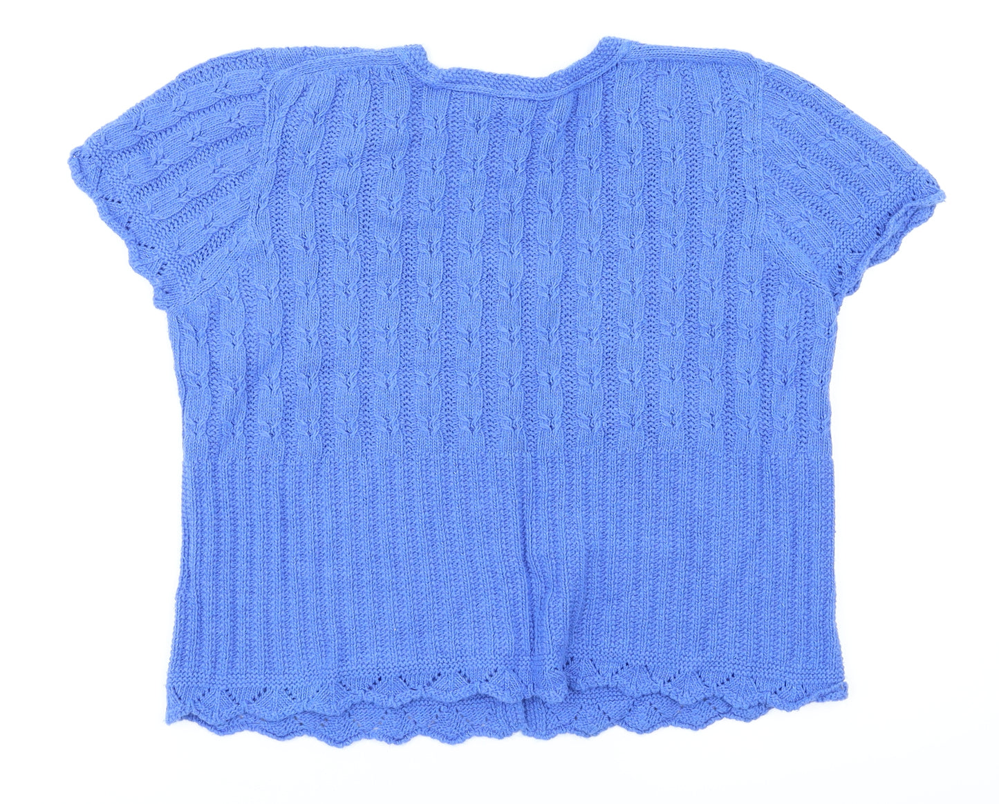 M&Co Womens Blue   Cardigan Jumper Size M
