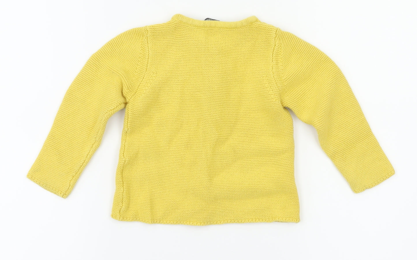 George Girls Yellow   Basic Jacket Coatigan Size 12-18 Months
