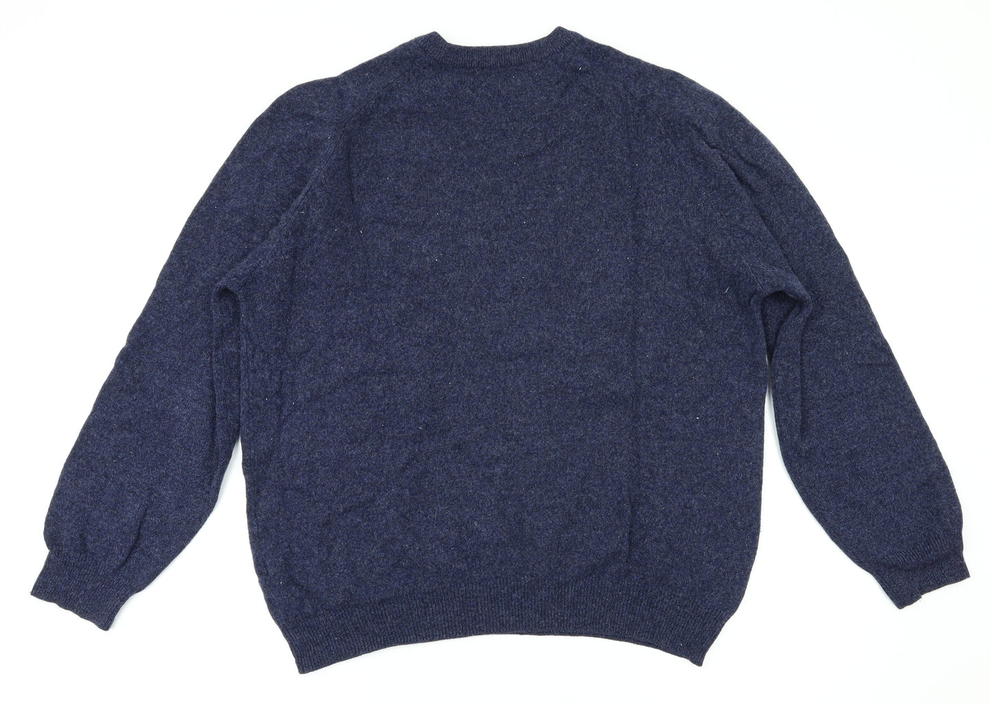 M&S Mens Blue   Pullover Hoodie Size L