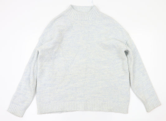 Front view of F&F women’s blue jumper, size UK 10