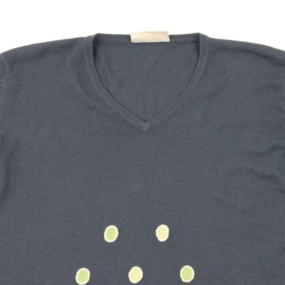 country casuals  Womens Grey Polka Dot  Pullover Jumper Size L