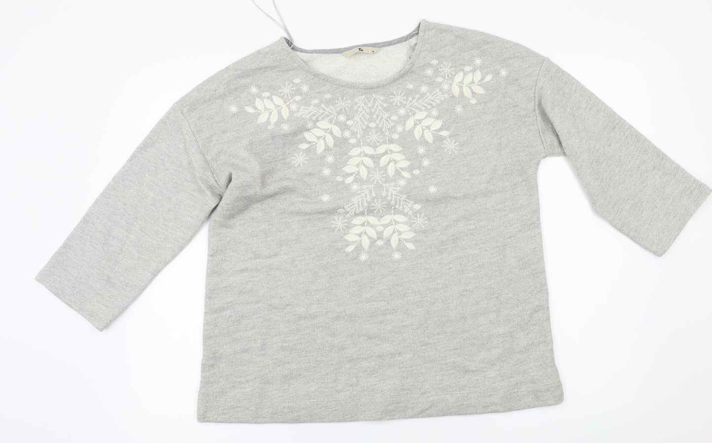 TU Womens Grey   Basic T-Shirt Size 14