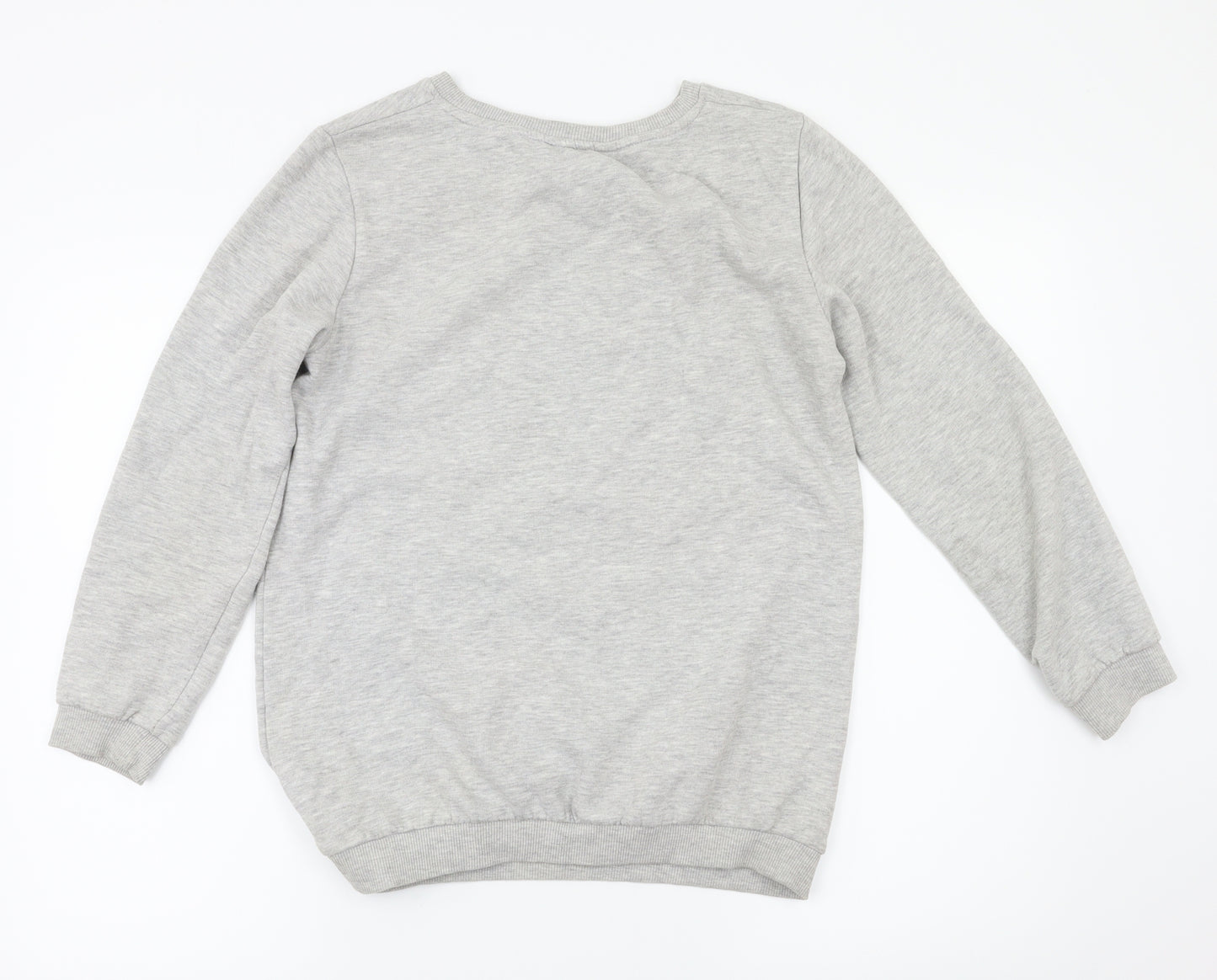 H&M Girls Grey   Pullover Sweatshirt Size 13-14 Years