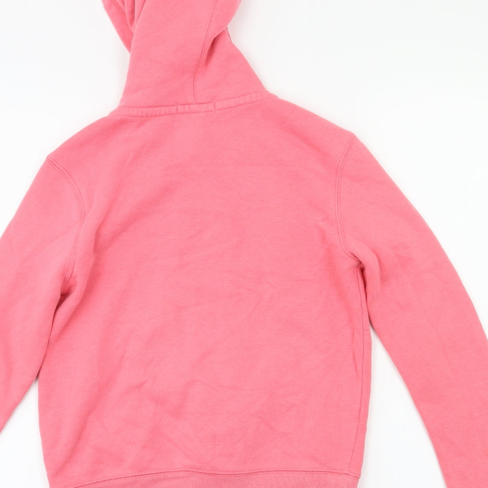 Gap Girls Pink Houndstooth  Full Zip Jumper Size 8-9 Years