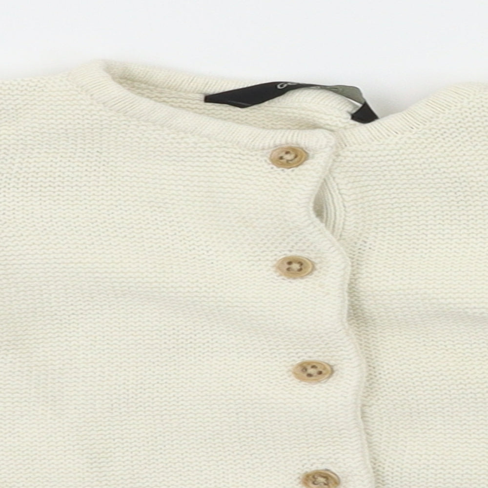 George Girls Ivory   Cardigan Jumper Size 12-18 Months