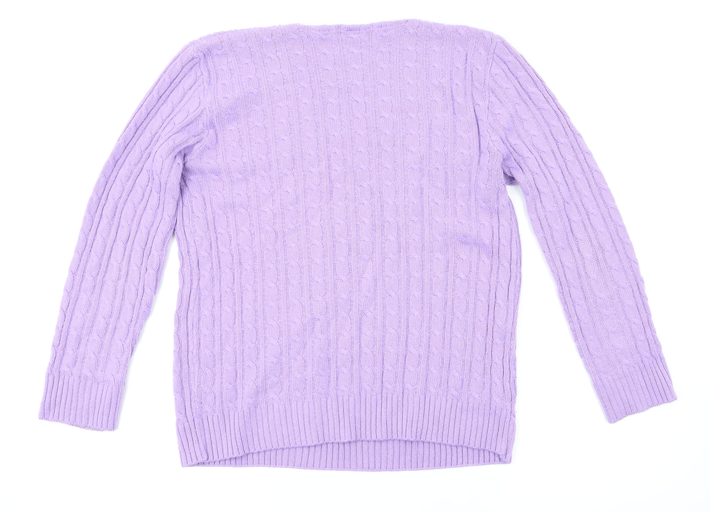 Envy Womens Purple   Pullover Jumper Size M