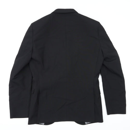 Preworn Mens Black   Jacket Blazer Size 38
