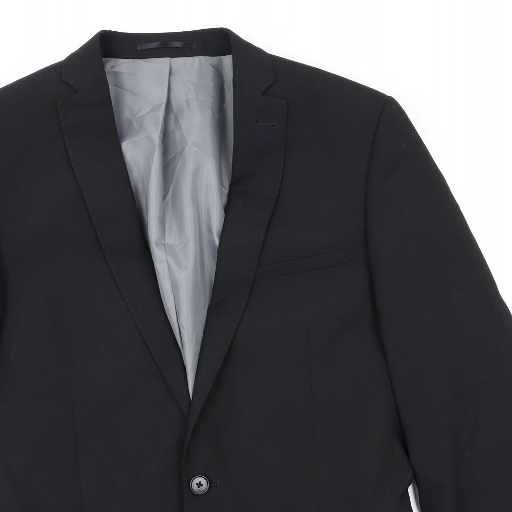 Preworn Mens Black   Jacket Blazer Size 38