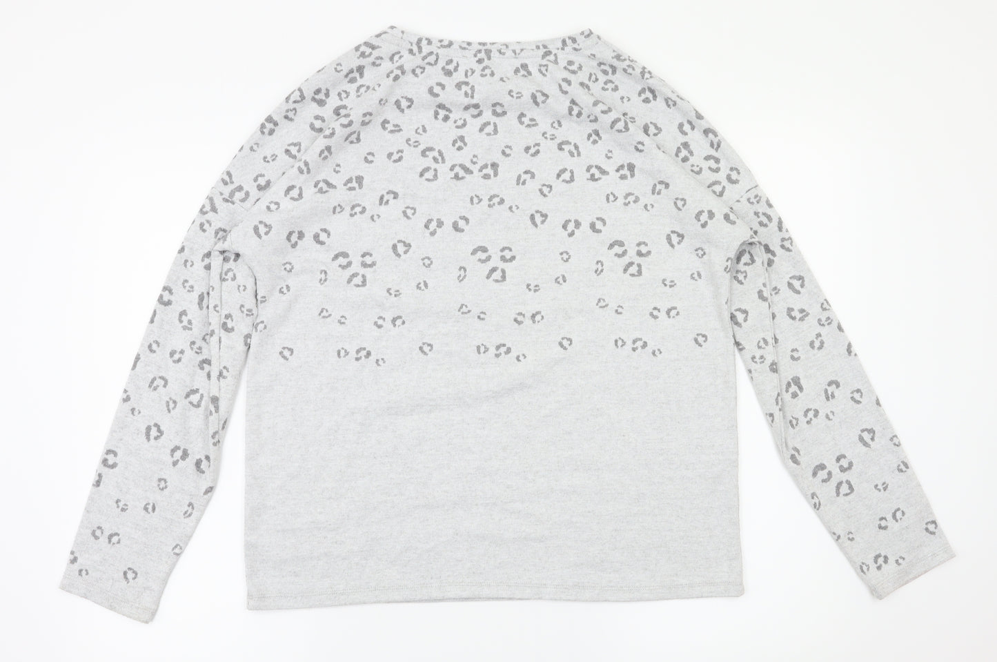 Next  Womens Grey Animal Print  Basic T-Shirt Size 12