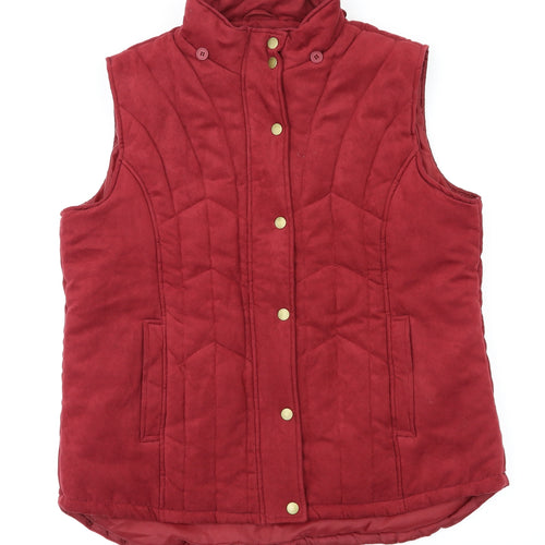 EWM Womens Red   Gilet Coat Size M