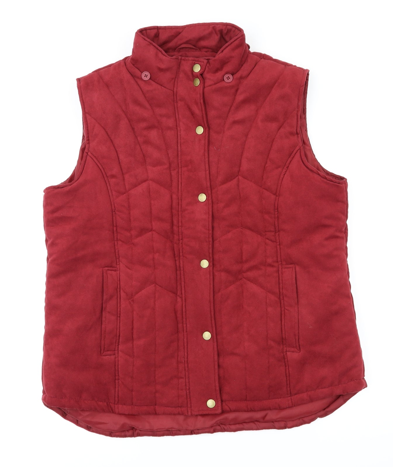 EWM Womens Red   Gilet Coat Size M