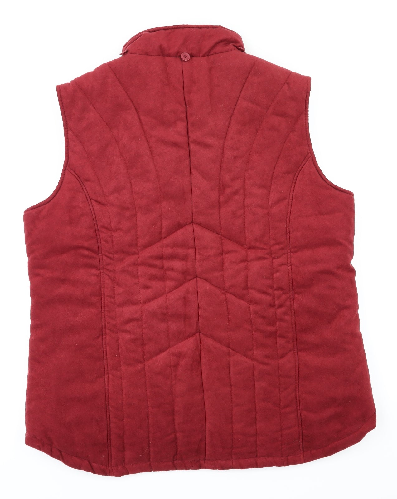 EWM Womens Red   Gilet Coat Size M