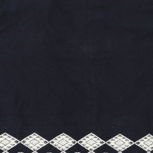 Soon Womens Black Argyle/Diamond  Jacket Blazer Size M