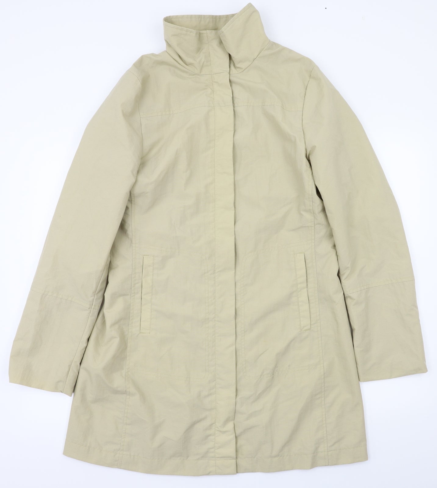 H&M Womens Beige   Rain Coat Coat Size 12