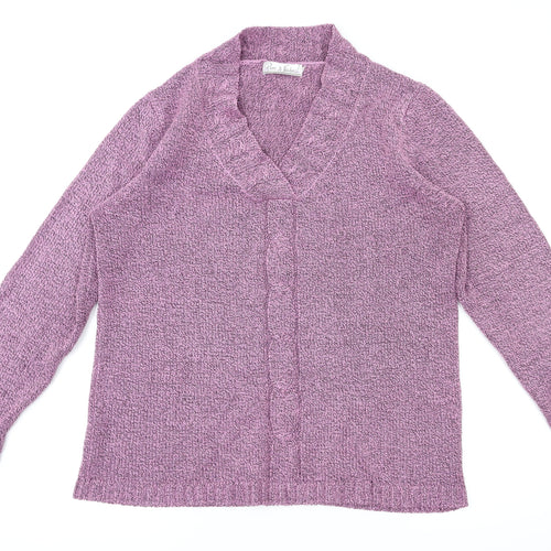 Pure & Natural Womens Purple   Pullover Jumper Size M