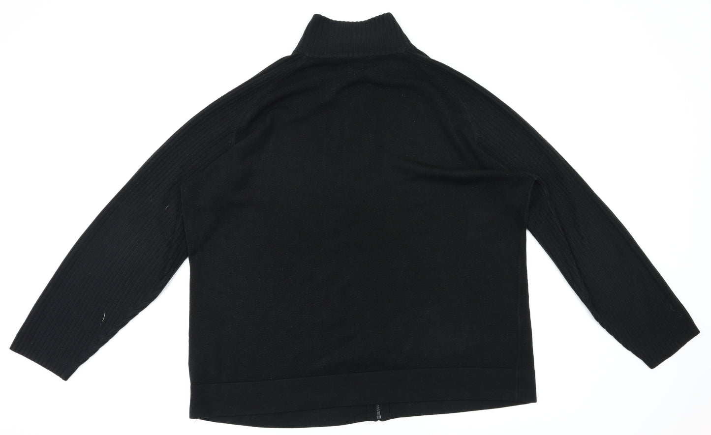 East Coast Womens Black   Full Zip Jumper Size 24
