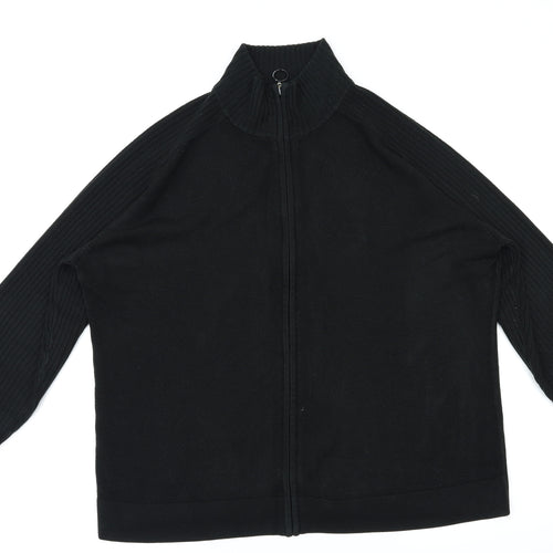 East Coast Womens Black   Full Zip Jumper Size 24