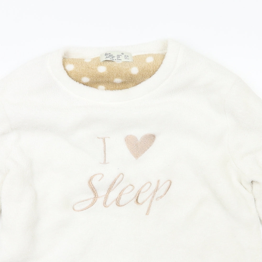 Primark  Womens White Animal Print  Top Pyjama Top Size M