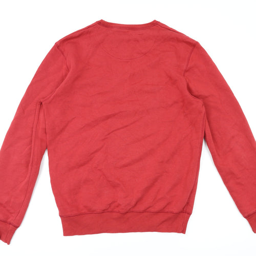 Easy Womens Red Animal Print   Jumper Size S