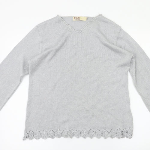 EWM Womens Silver   Basic T-Shirt Size M