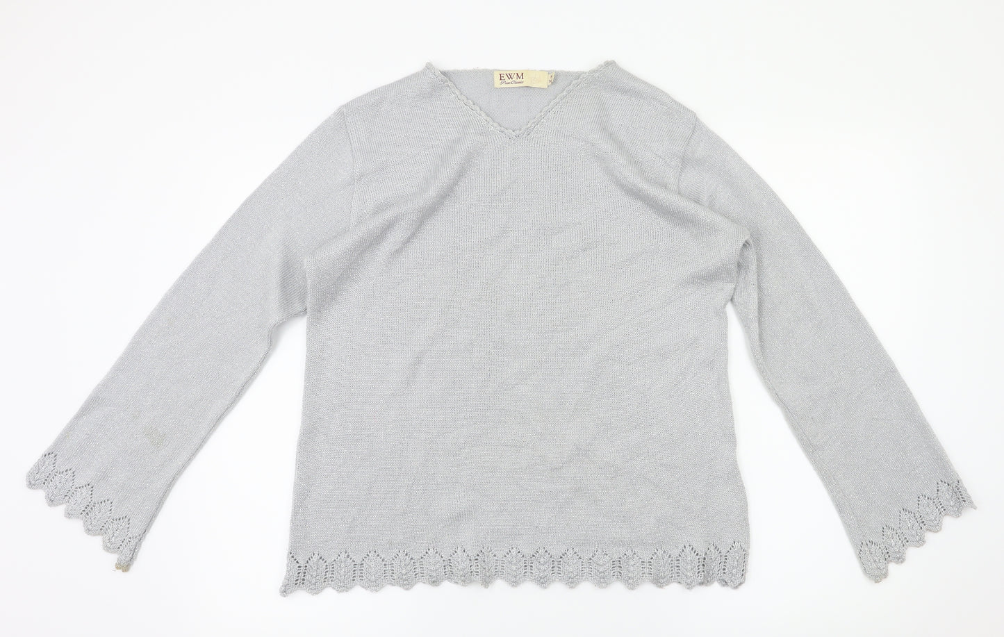 EWM Womens Silver   Basic T-Shirt Size M