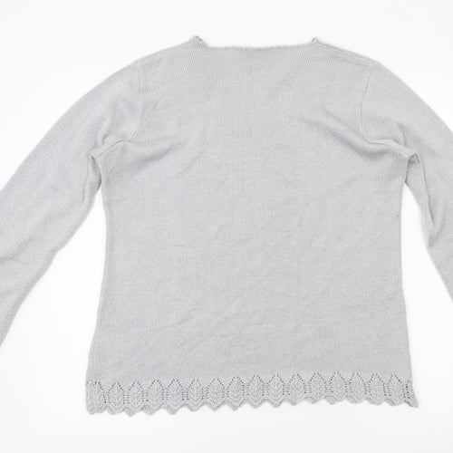 EWM Womens Silver   Basic T-Shirt Size M
