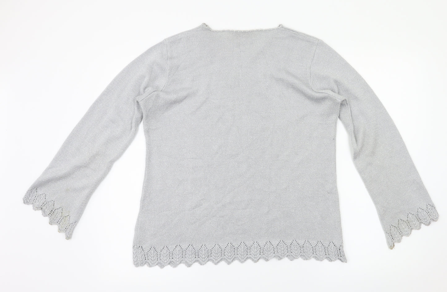 EWM Womens Silver   Basic T-Shirt Size M