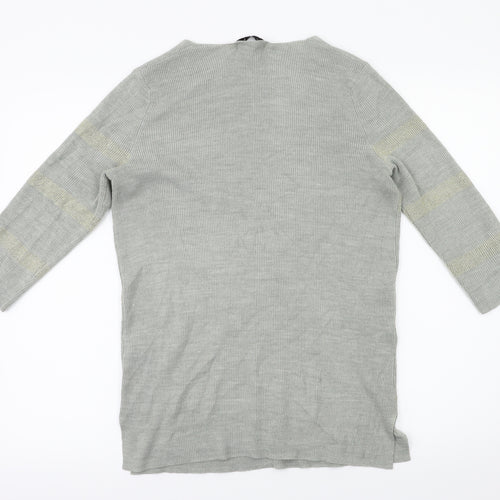 M&S Womens Grey   Basic T-Shirt Size 8