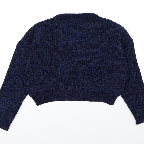 QED London Womens Blue  Knit Pullover Jumper Size S
