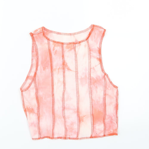 SheIn Womens Red  Jersey Cropped Tank Size S