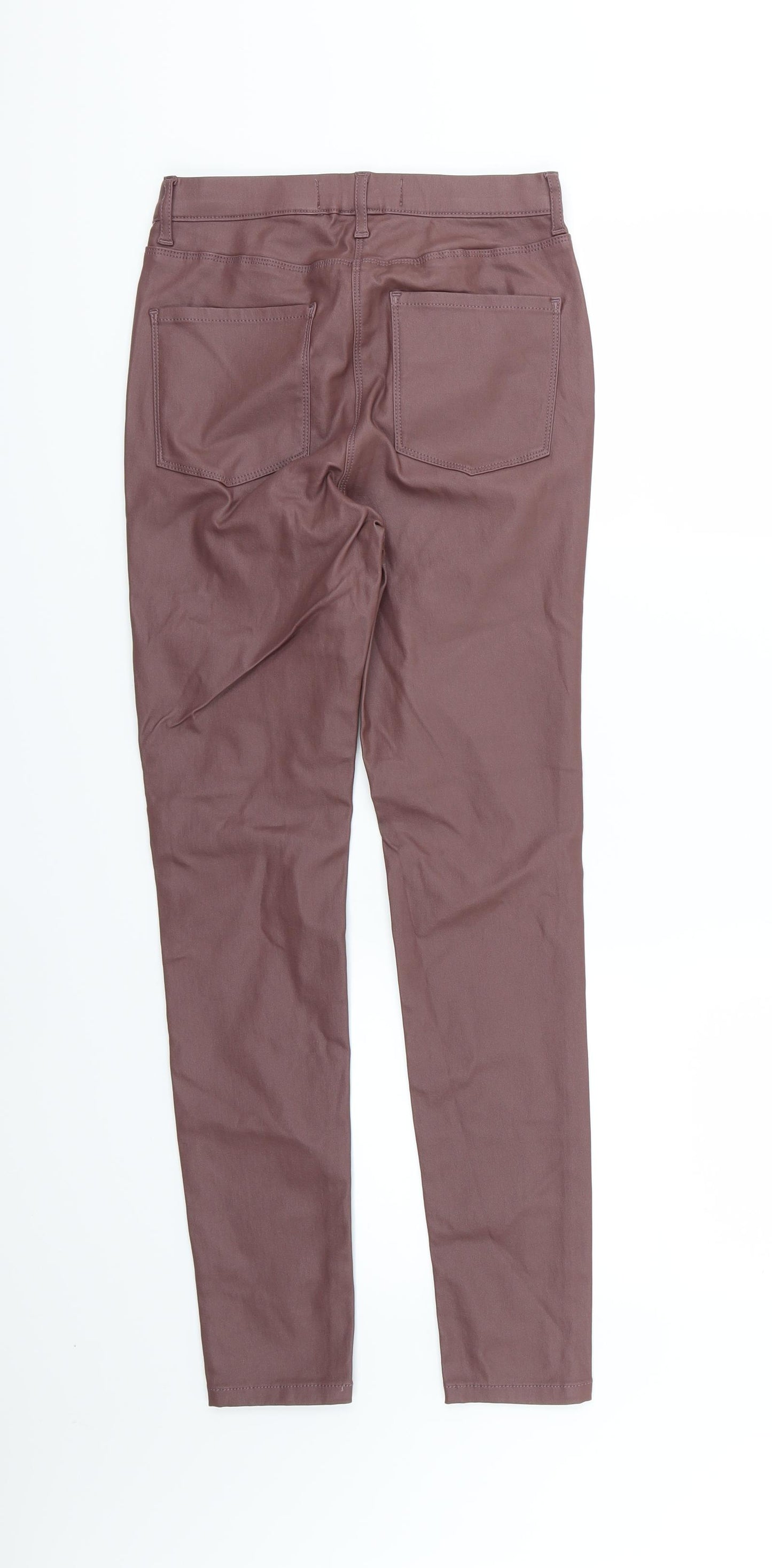 NEXT Womens Brown   Jegging Jeans Size 8  - Leather Effect