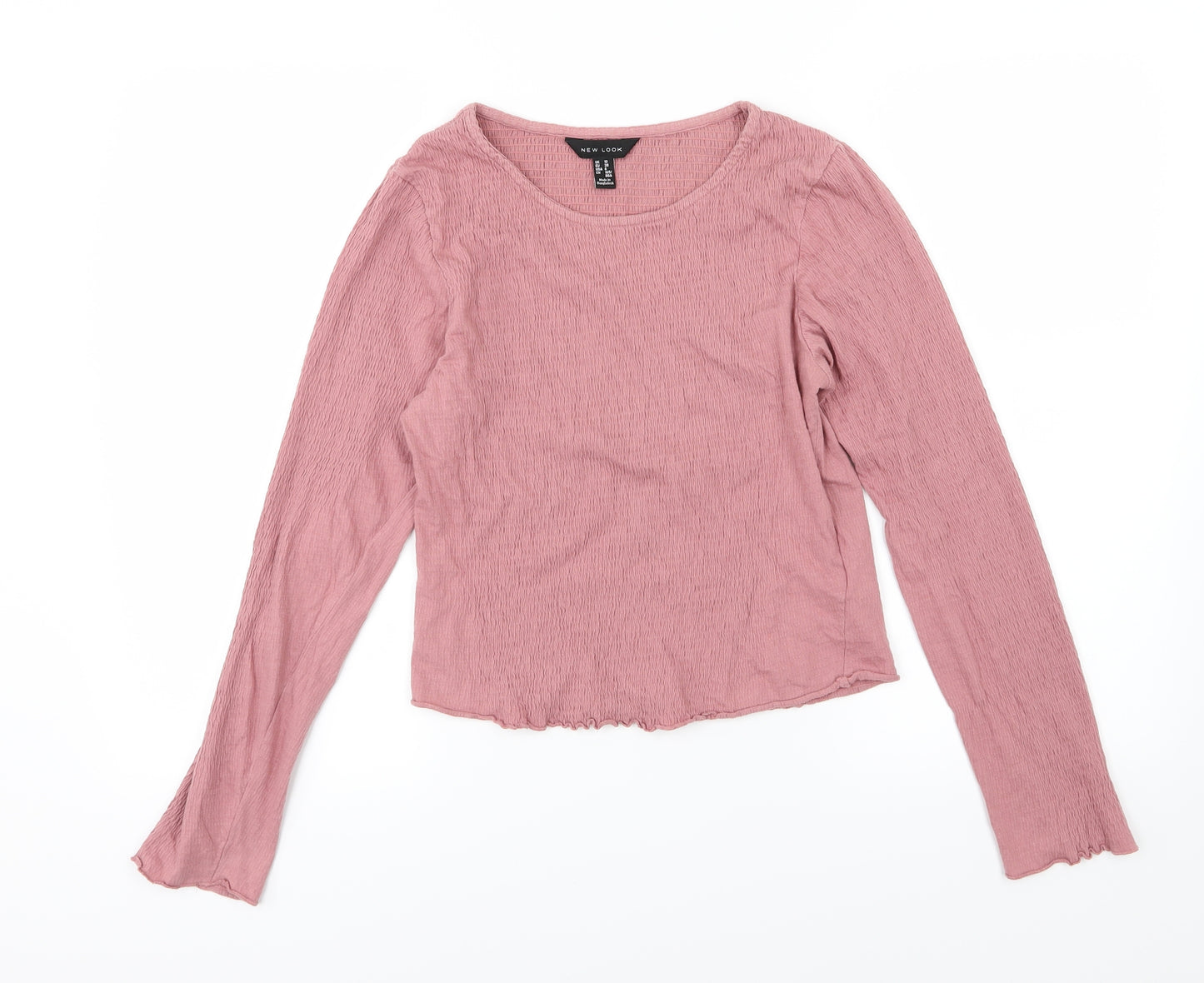 New Look Womens Pink  Jersey Basic T-Shirt Size 10